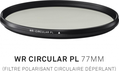 Filtre Polarisant circulaire déperlant 77mm