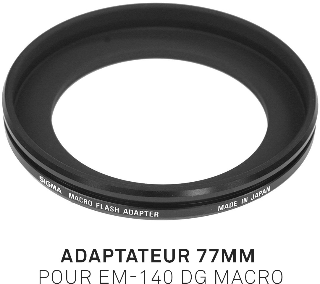 Adaptateur 77mm pour EM-140 DG MACRO SIGMA France