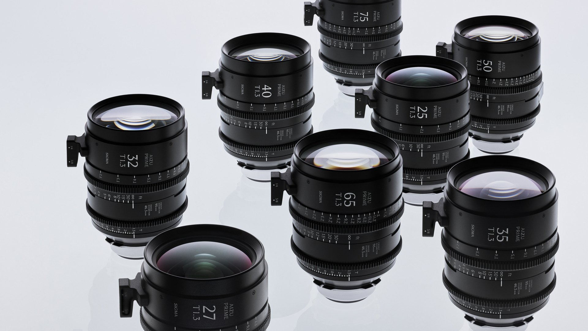 Calendrier de lancement de la gamme Sigma Aizu Prime 21mm T1.3 LF, 100mm T1.3 LF et 125mm T1.3 LF