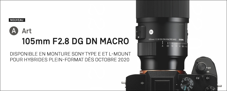 Nouveau 105mm F2.8 DG DN MACRO | Art pour hybrides plein-format