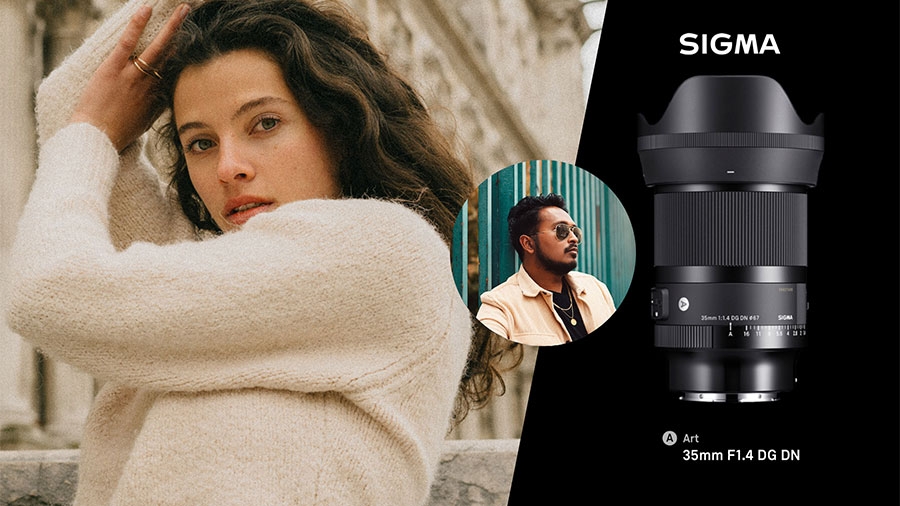 Rediffusion Youtube : Le nouveau 35mm F1.4 DG DN | Art pour le portrait avec Sahim Ahmed