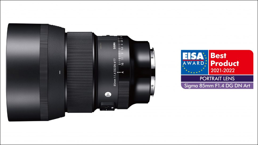 Le SIGMA 85mm F1.4 DG DN | Art a reçu le trophée EISA 2021-2022.