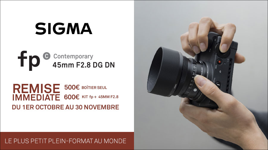 Jusqu'à 600€ de remise immédiate sur le SIGMA fp